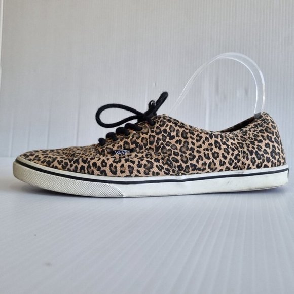 Vans Multicolour Leopard Print Low Top Sneakers Size 9.5 - Picture 4 of 7